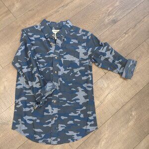 Ruff Hewn Blue & Gray Camo Button Down